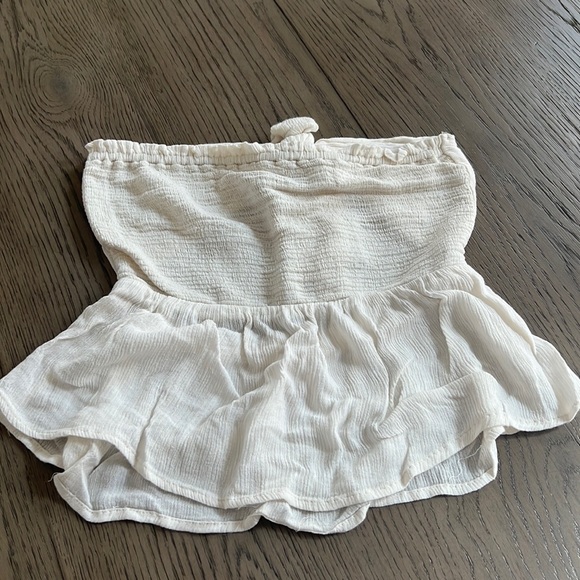 Cream tube top with tie on the back size medium Illa Illa - Picture 1 of 3